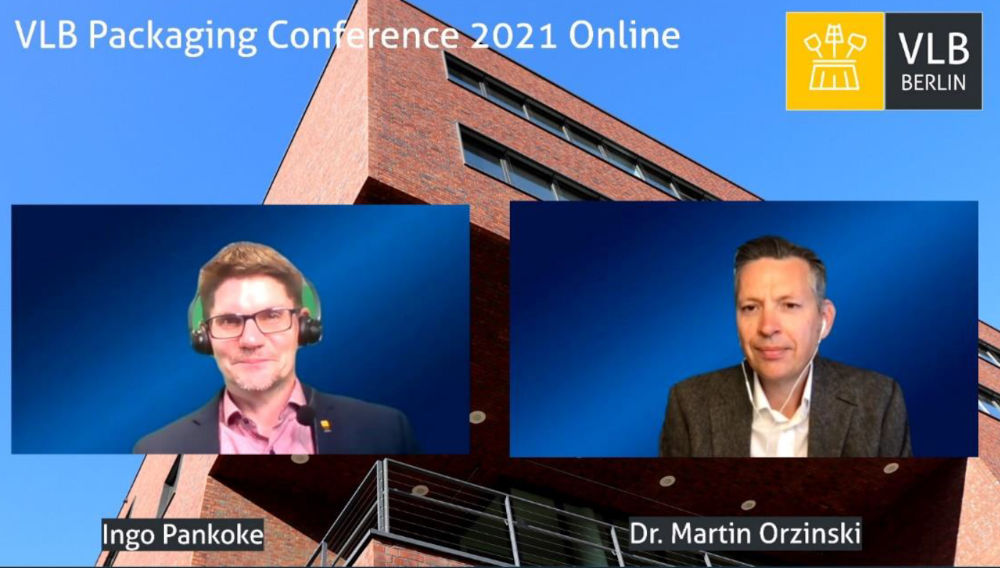 Screenshot from the 1st VLB International Packaging Conference Online, which took place in October 2021 (Picture: VLB)