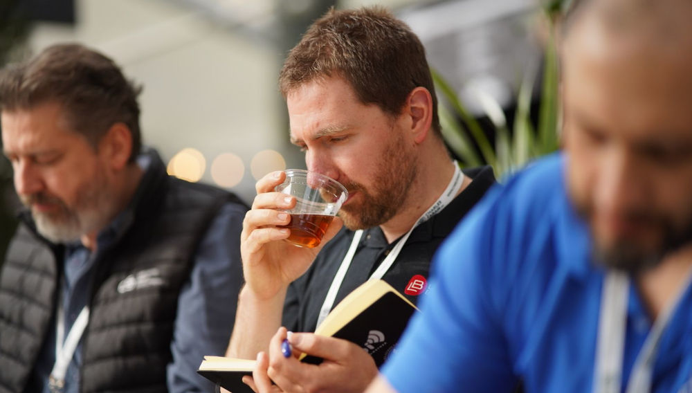People judging beer samples at the International Brewing & Cider Awards 2024 (Photo: IBCA)