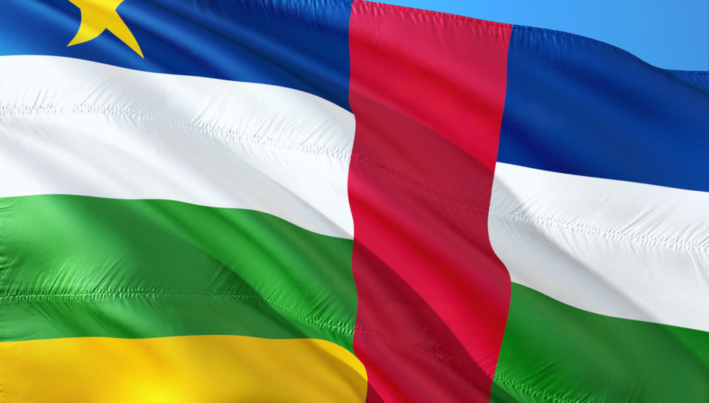 Flagge der Zentralafrikanischen Republik (Foto: Zar Jorono auf Pixabay)