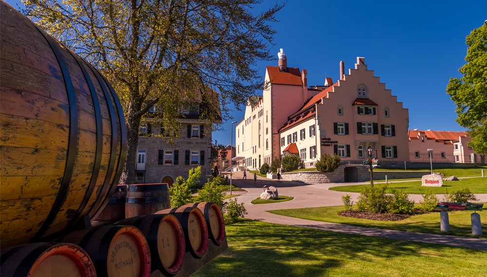 Founded in 1791, Rothaus is a well-known regional brewery in Germany’s Black Forest Rothaus brewery at Grafenhausen, Germany