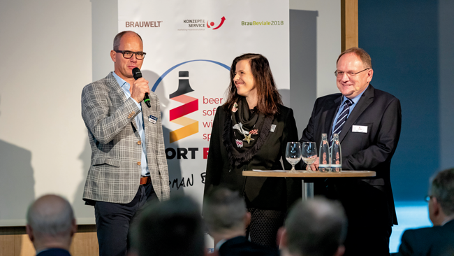 Die Initiatoren des Export Forums (v.li.): Michael Schmitt, BRAUWELT, Andrea Kalrait, NürnbergMesse, und Dieter Klenk, Konzept & Service