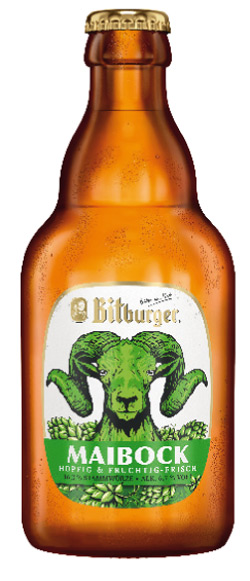 Bitburger bringt ab 1. März 2021 seine zweite saisonale Bierspezialität auf den Markt, den Bitburger Maibock