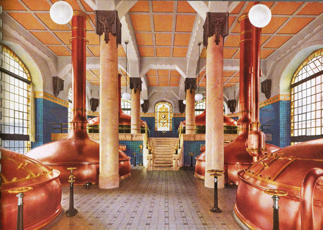 Das Sudhaus als Tempel des Bieres – hier das Ziemann-Sudhaus der Feldschlösschen Brauerei 1908 (Quelle: Archiv Fachverlag Hans Carl)