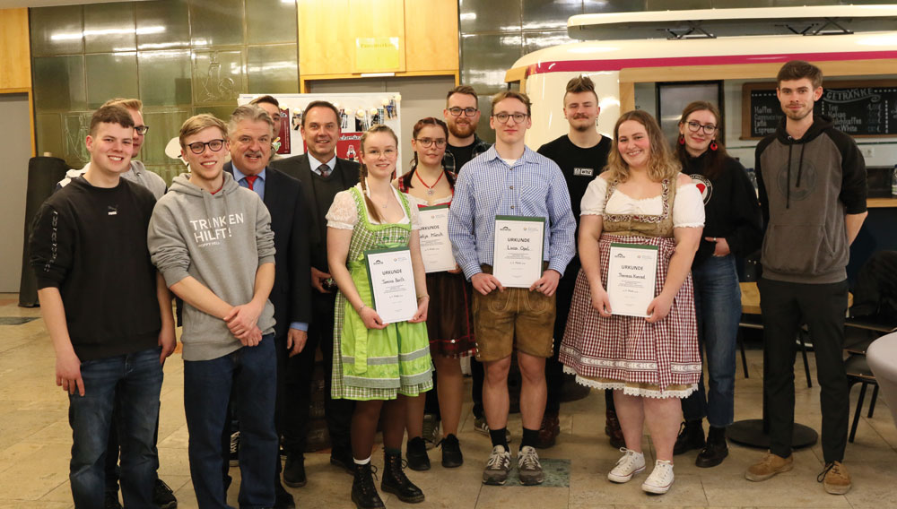 Die Teilnehmer des Wettbewerbs „Bierwerk“ 2023