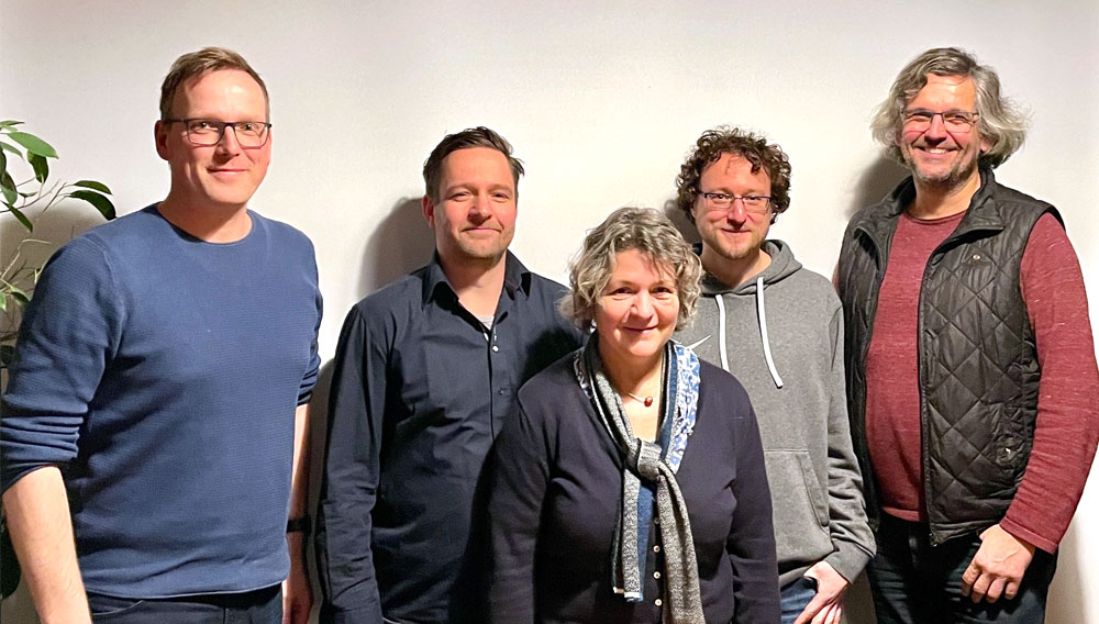 (v.li.) Ralph Dienemann, Daniel Löwe, Peggy Krause-Beckmann, Michael Schuster, Jens Zimmermann (Foto: IG BBK)