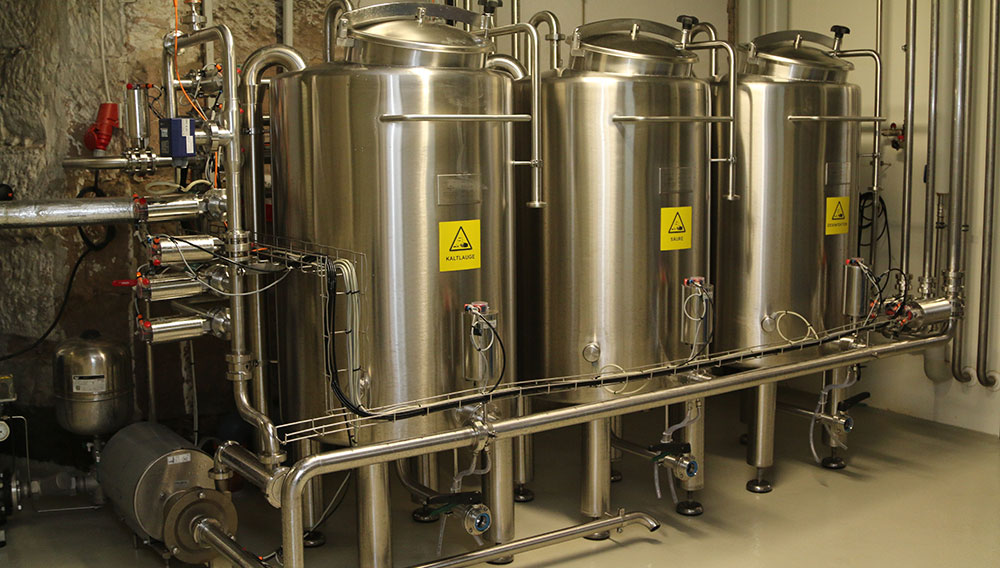 Optimale Planung und Einstellung vorausgesetzt, sind CIP-Anlagen effektive Werkzeuge für Reinigung und Desinfektion CIP-Anlage in einer Brauerei