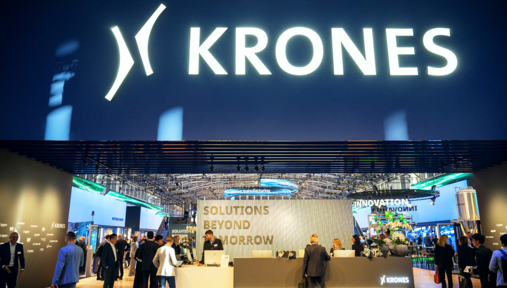Impression vom Krones Messestand auf der drinktec 2025